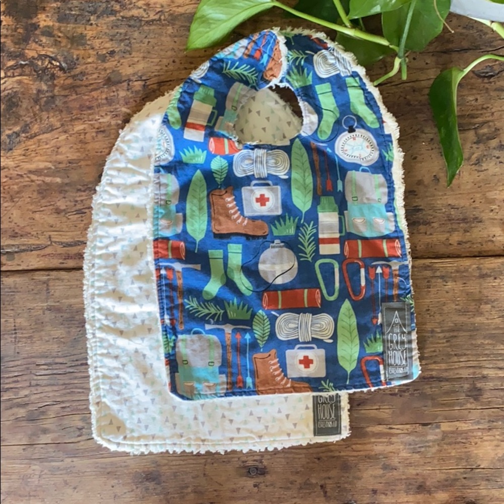 The Grey House Bib Set